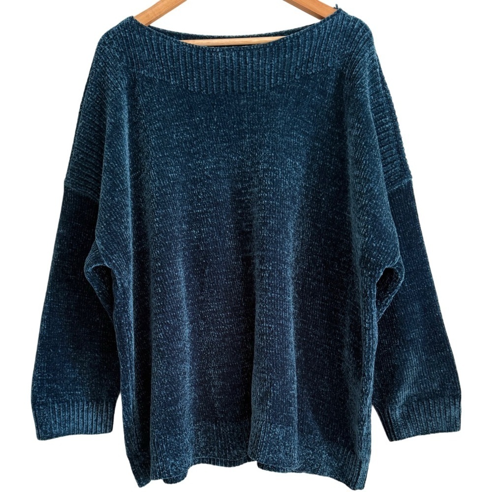 PURE JILL Chunky Supersoft Cozy Comfy Chenille Long Sleeve Pullover Sweater 3X - Picture 5 of 9